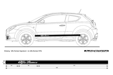 alfa mito striping