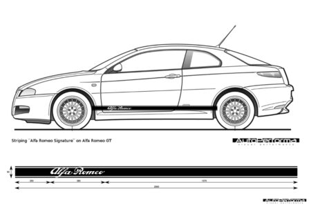 alfa romeo gt striping